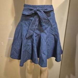 Cleobella Skirt In Denim Blue Skirt M